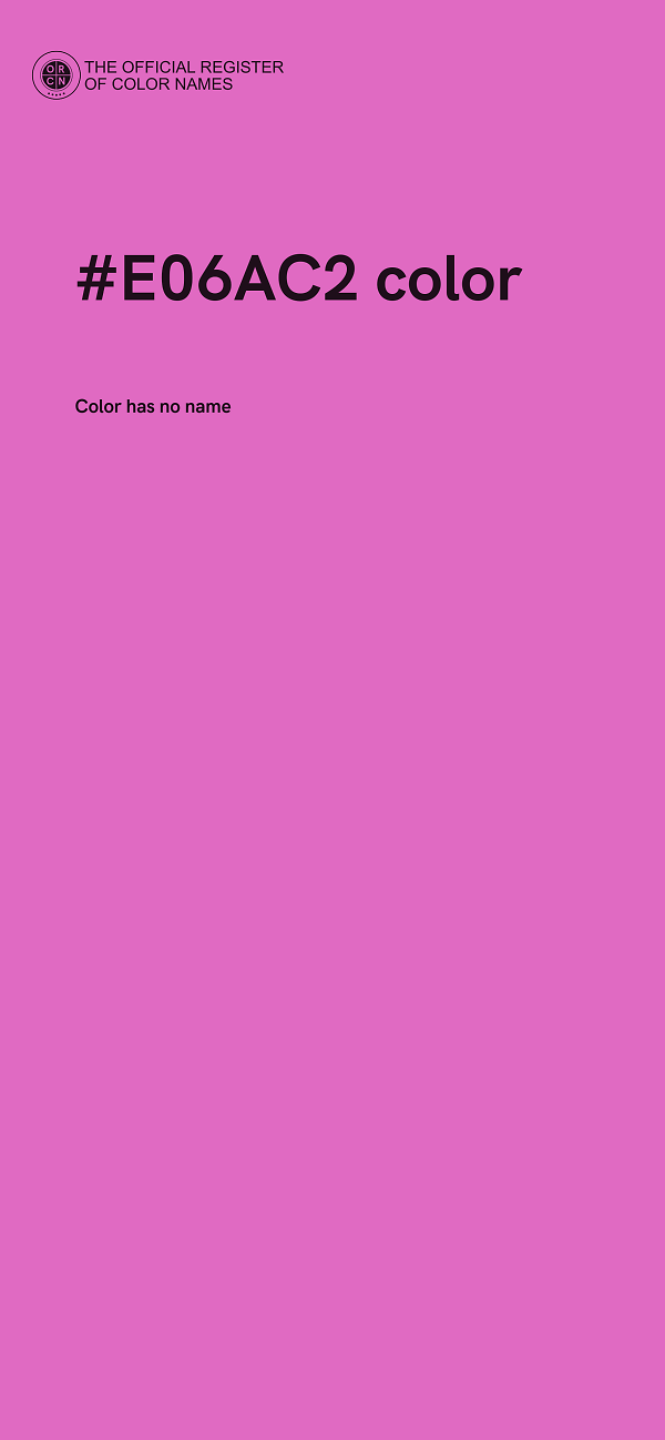 #E06AC2 color image