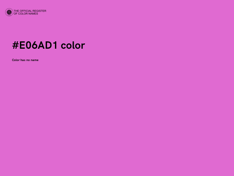 #E06AD1 color image