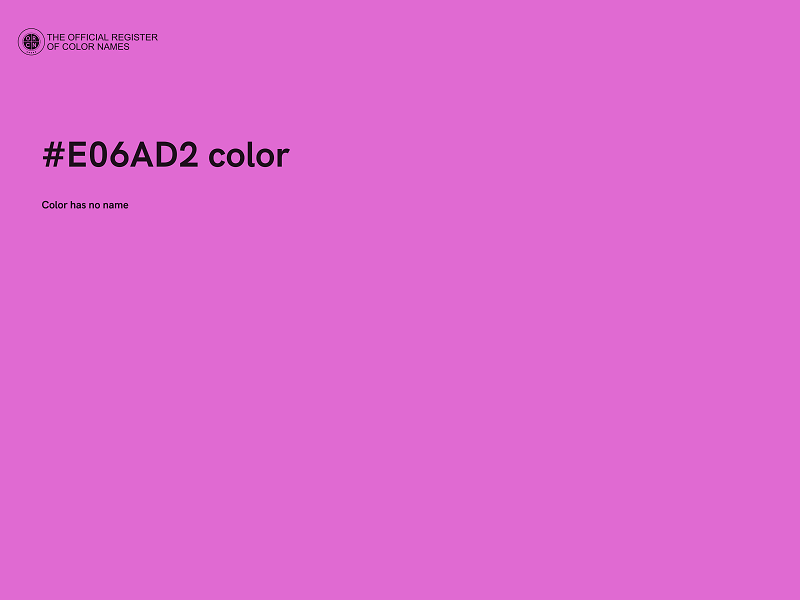 #E06AD2 color image