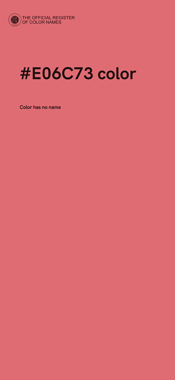 #E06C73 color image