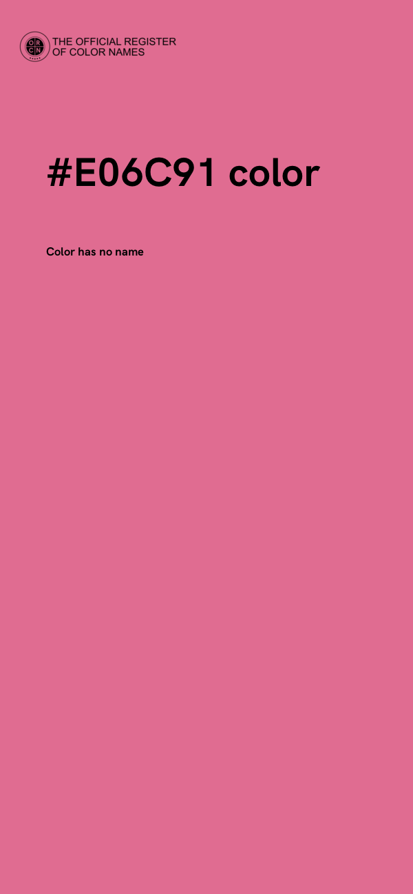 #E06C91 color image