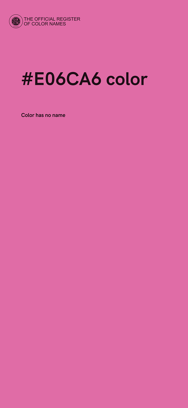 #E06CA6 color image