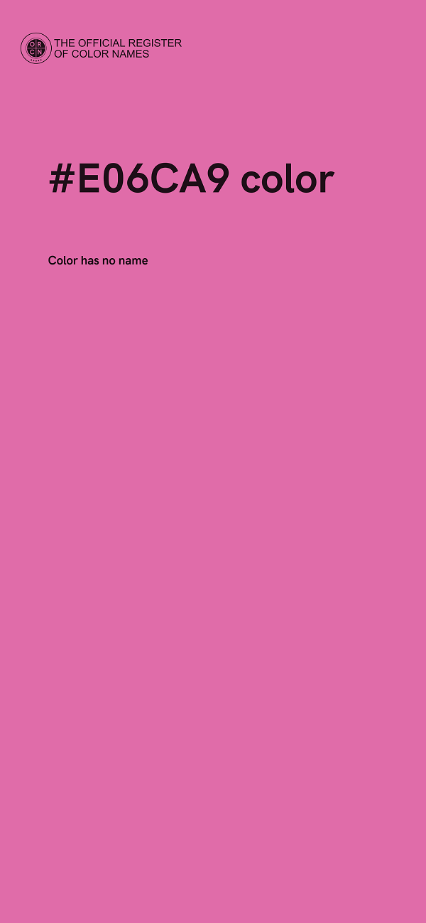 #E06CA9 color image