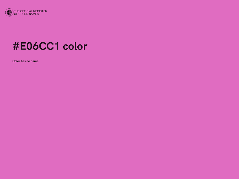 #E06CC1 color image