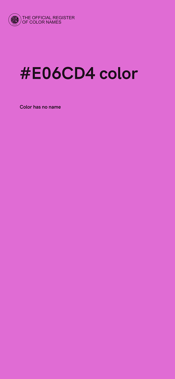 #E06CD4 color image