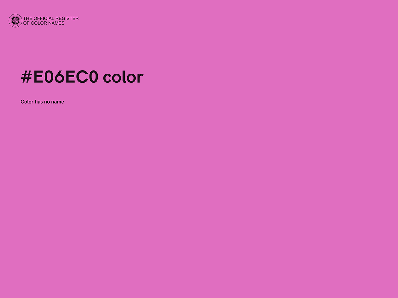 #E06EC0 color image