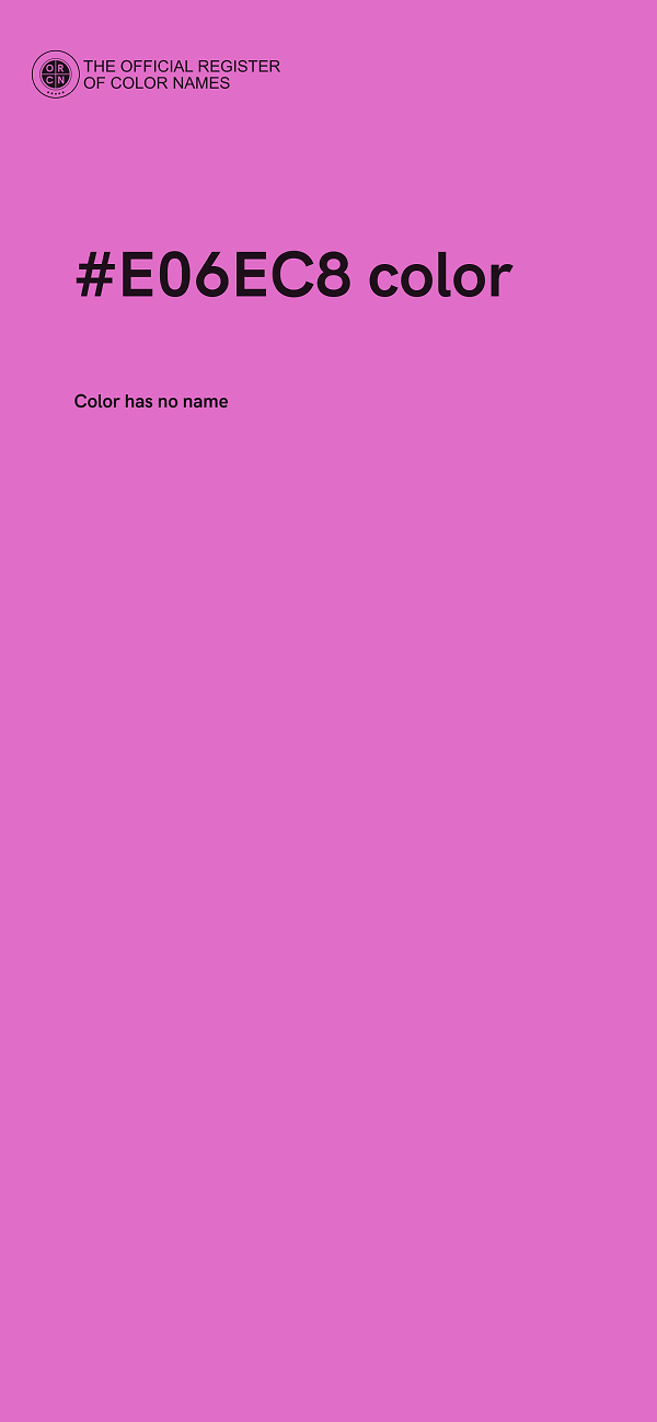 #E06EC8 color image