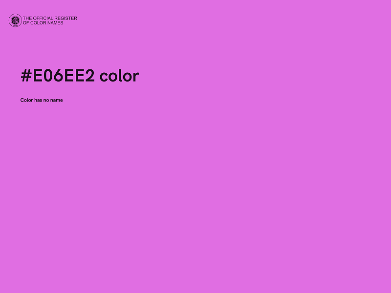 #E06EE2 color image