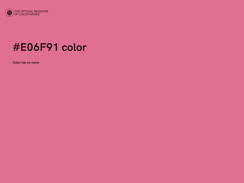 #E06F91 color image