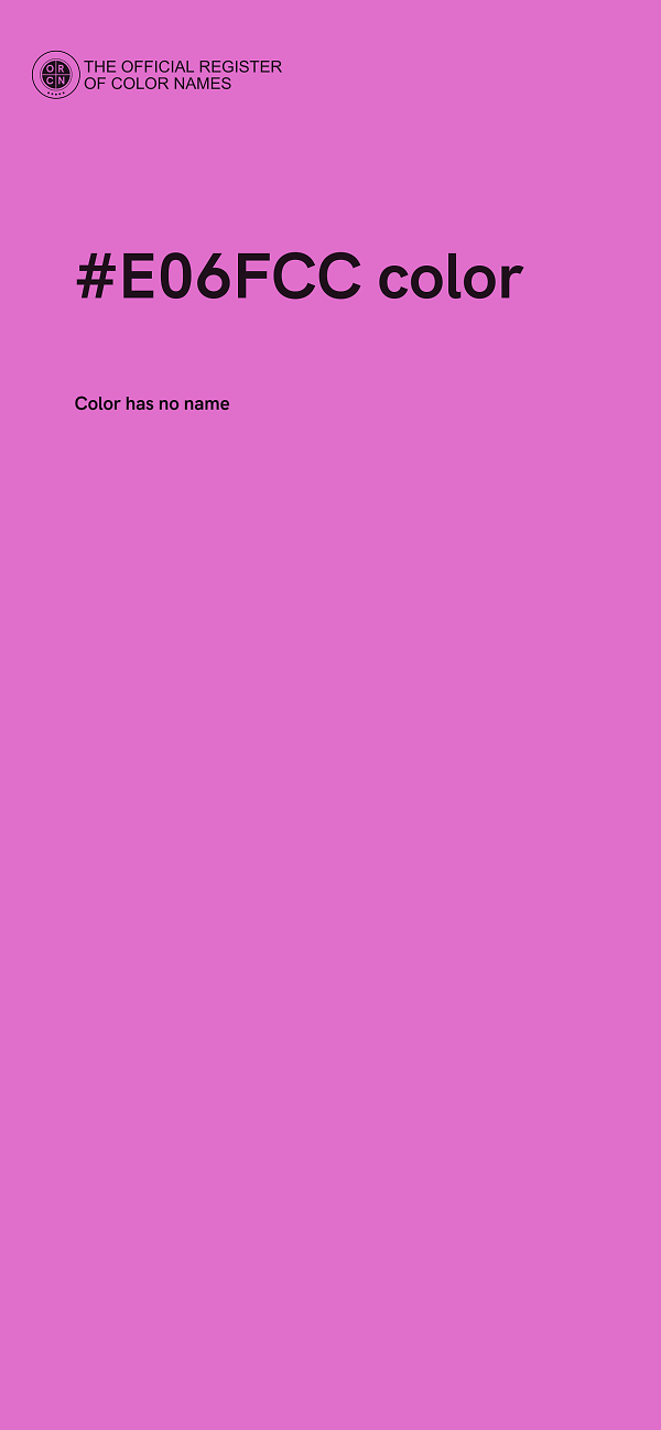 #E06FCC color image