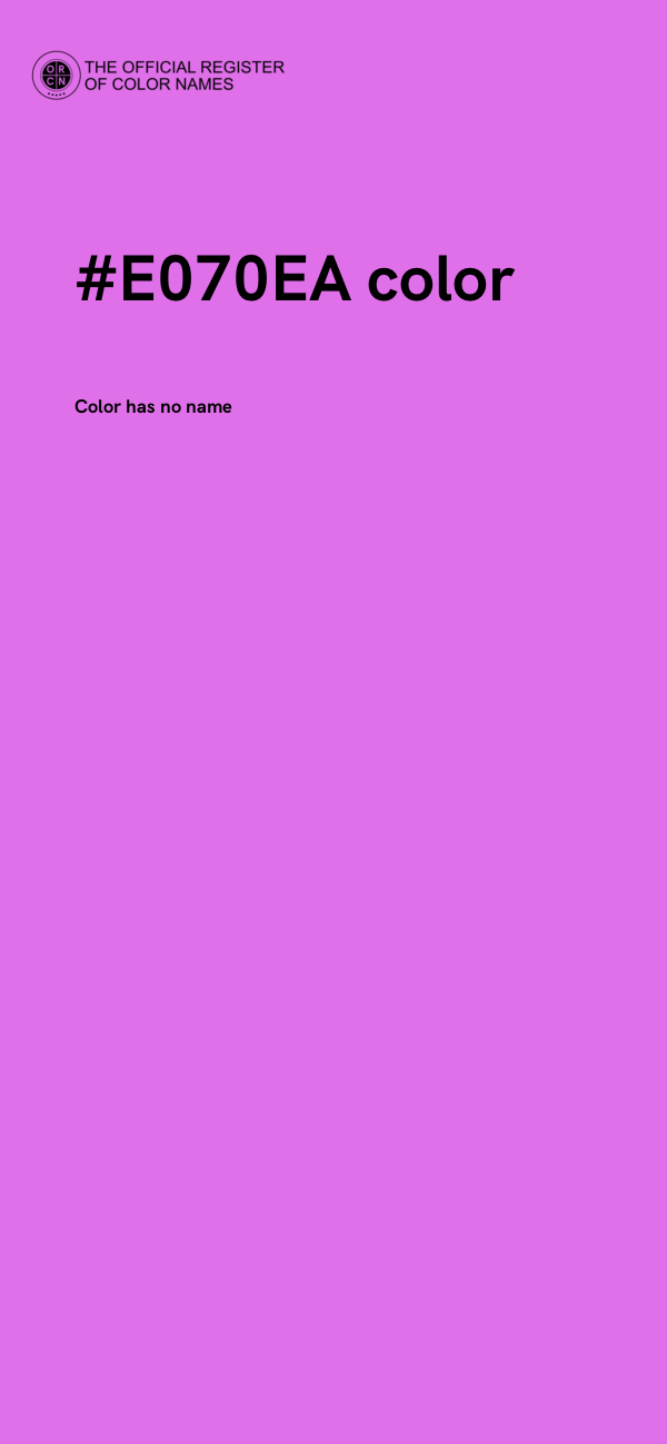 #E070EA color image
