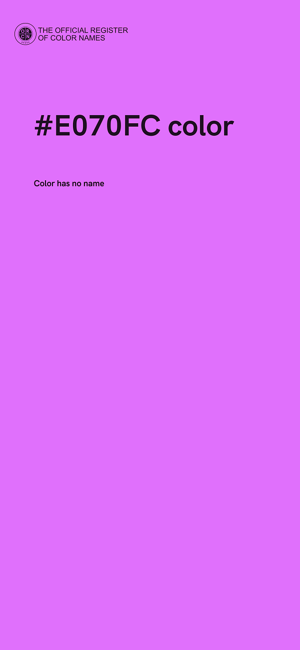 #E070FC color image