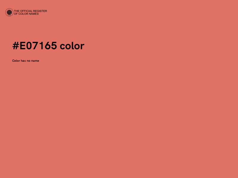 #E07165 color image