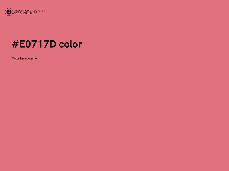 #E0717D color image