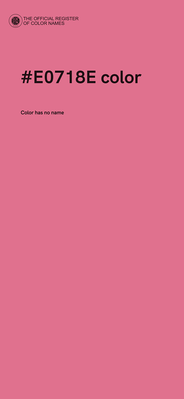 #E0718E color image