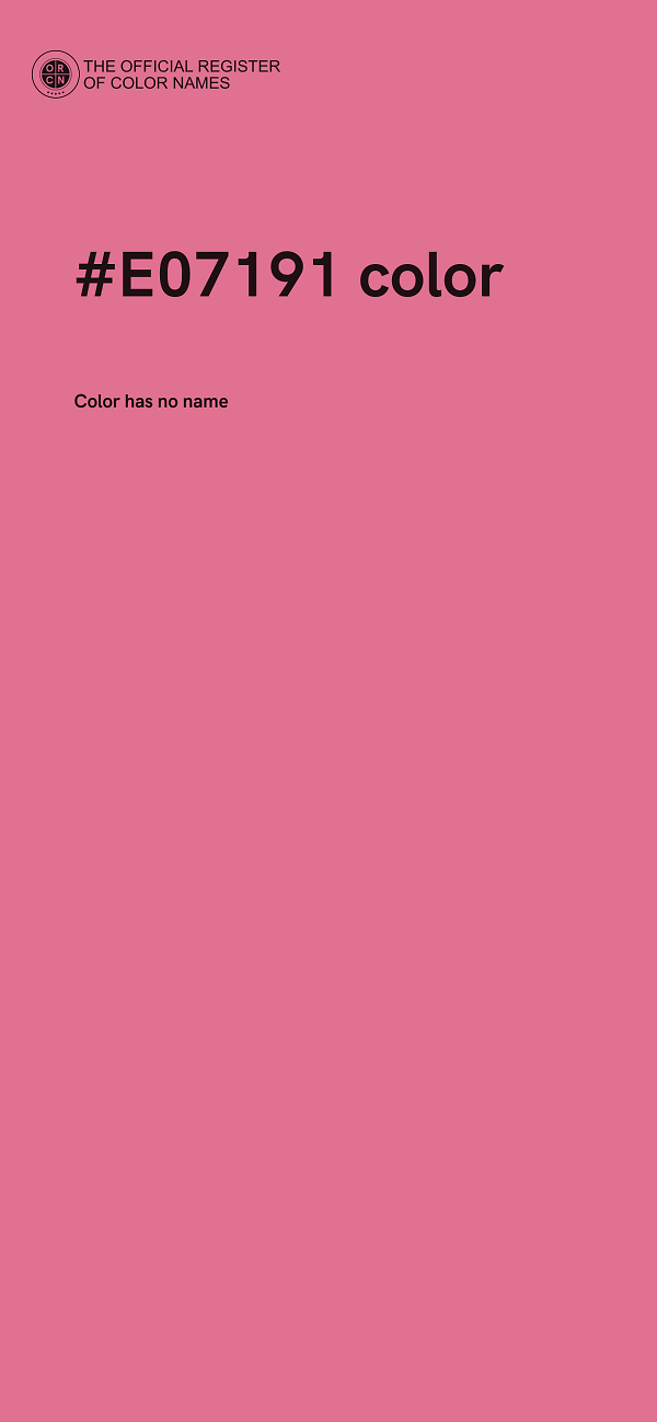 #E07191 color image