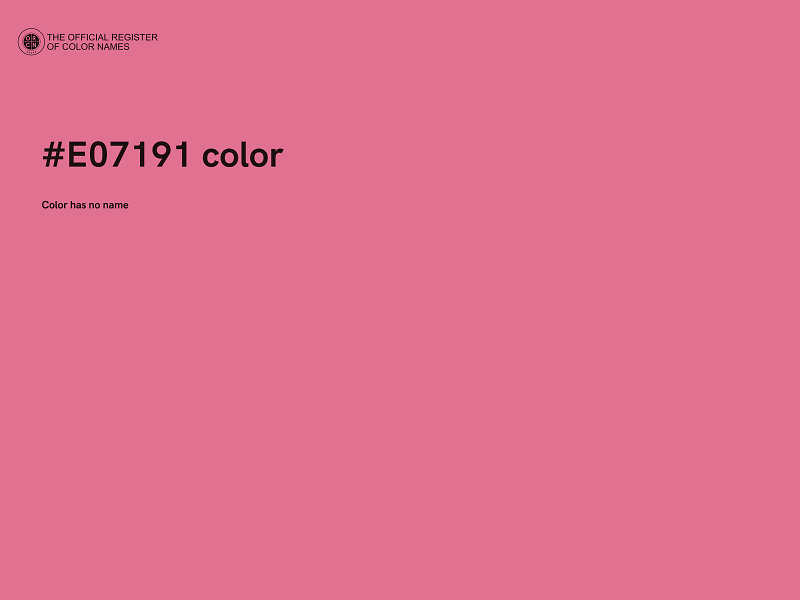 #E07191 color image