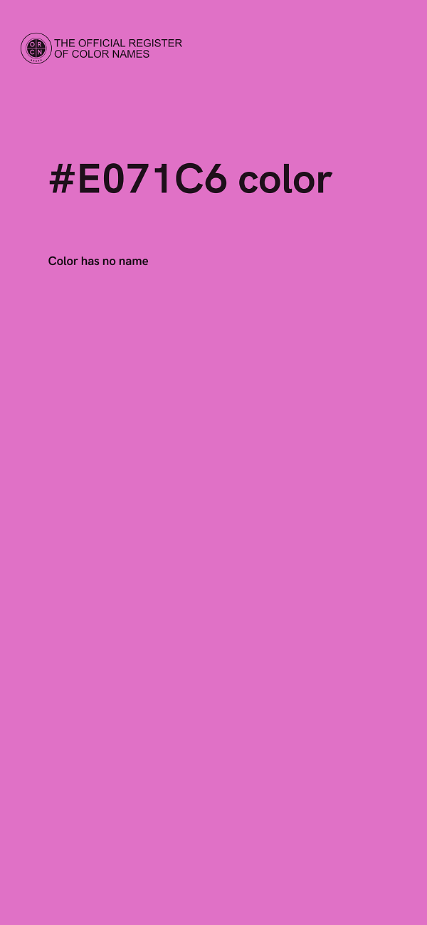 #E071C6 color image