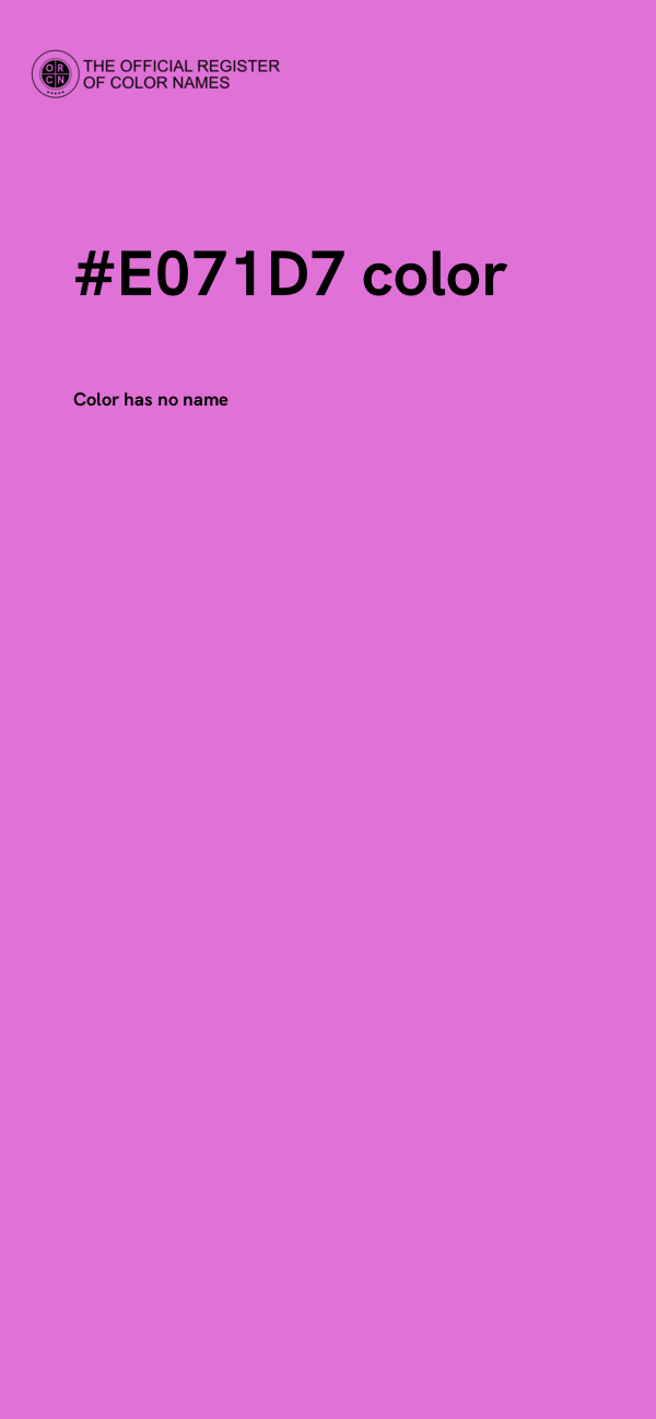#E071D7 color image