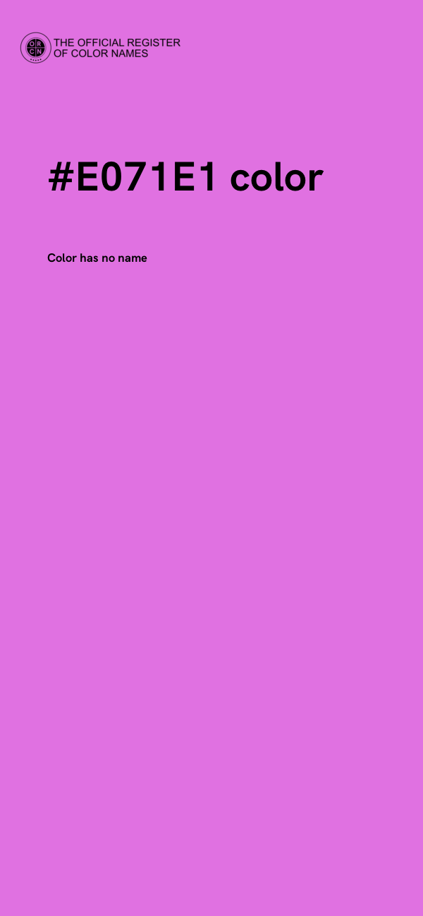 #E071E1 color image