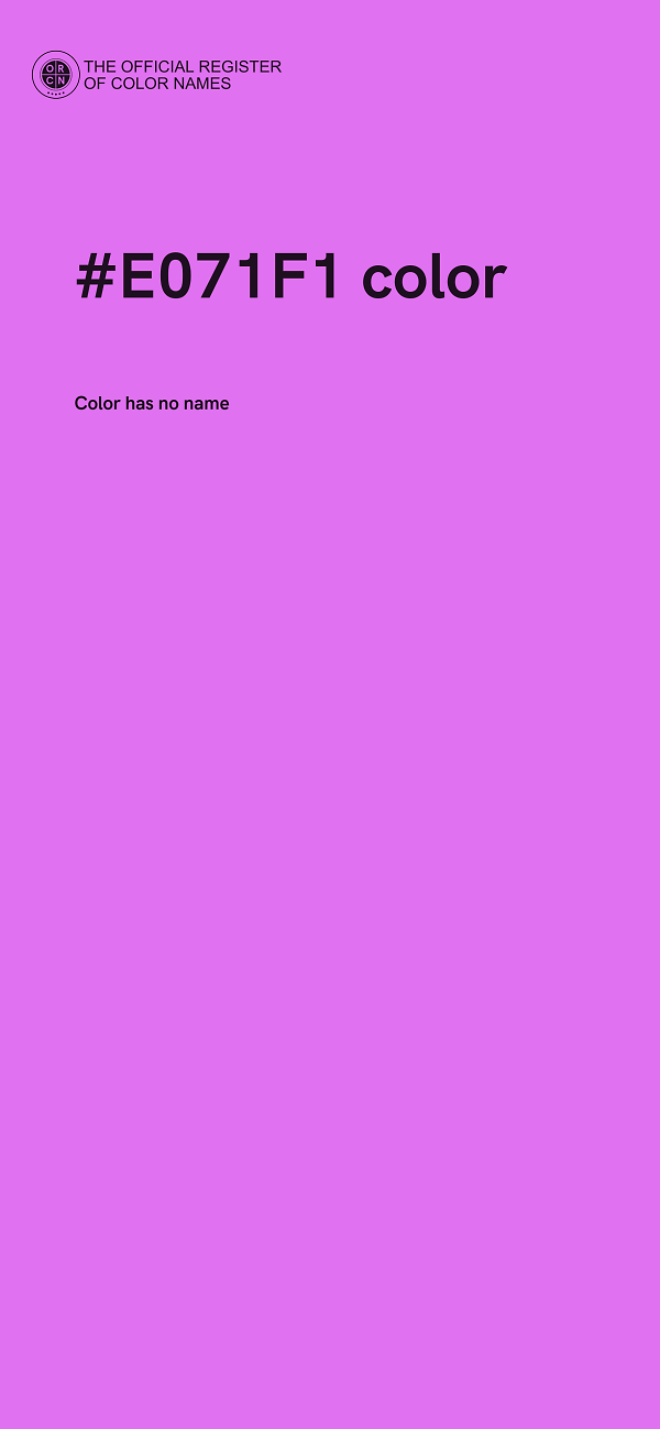#E071F1 color image