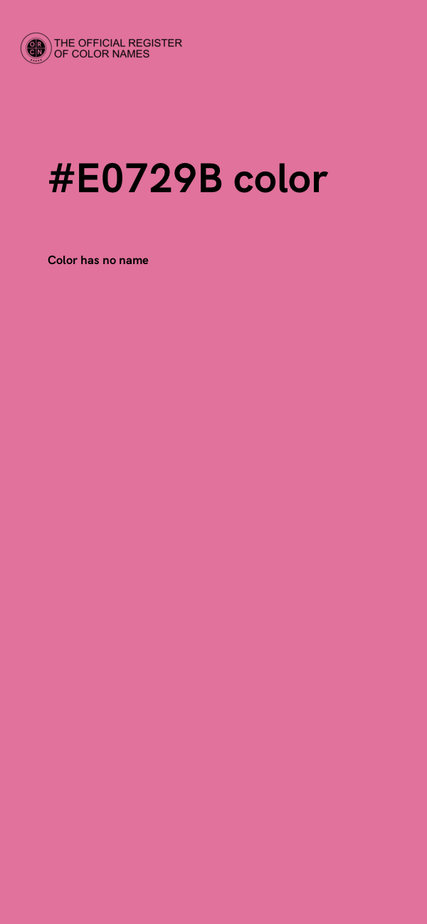 #E0729B color image