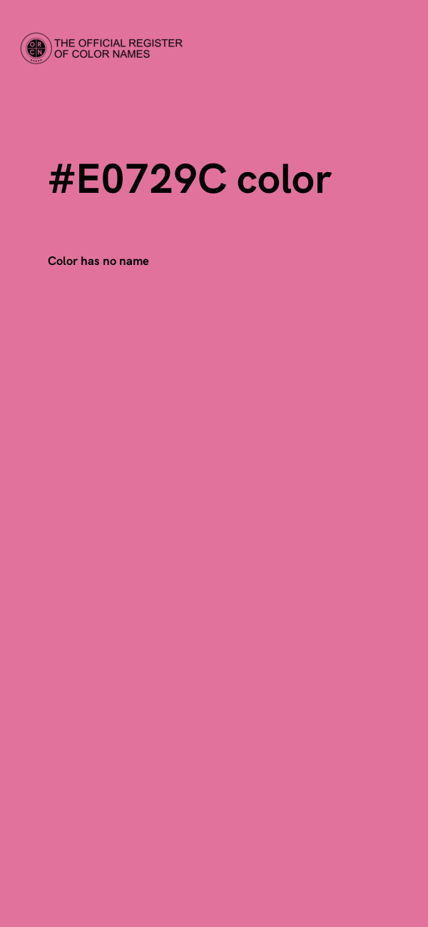 #E0729C color image