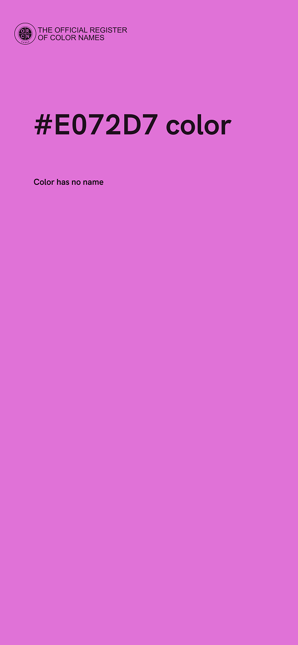 #E072D7 color image