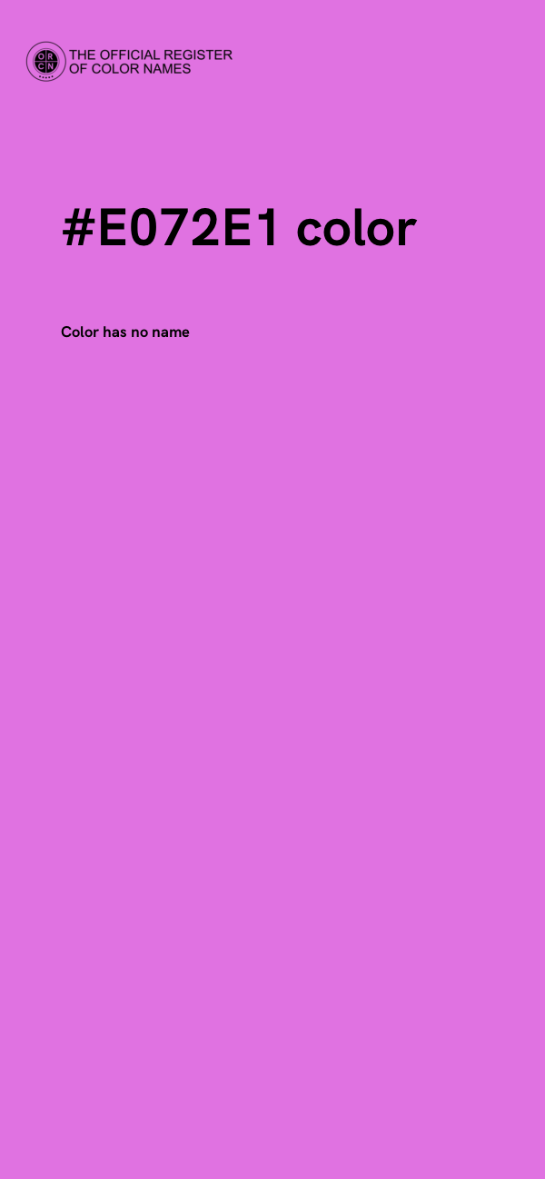 #E072E1 color image
