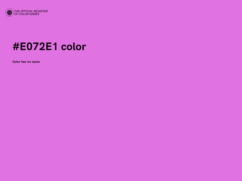 #E072E1 color image