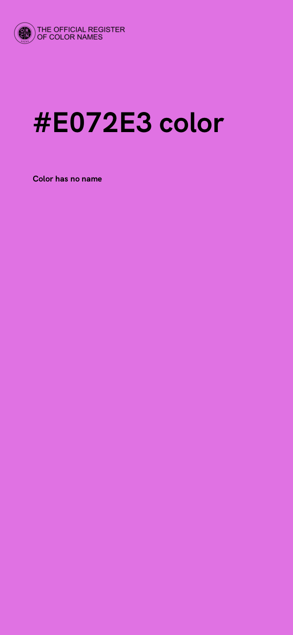 #E072E3 color image