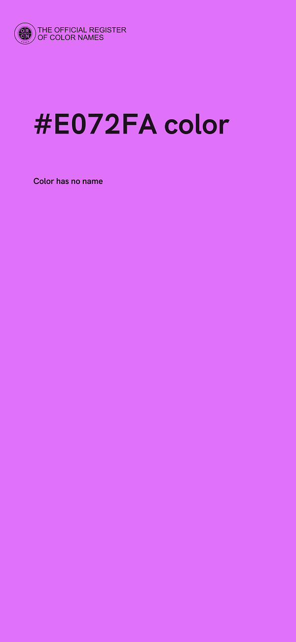 #E072FA color image