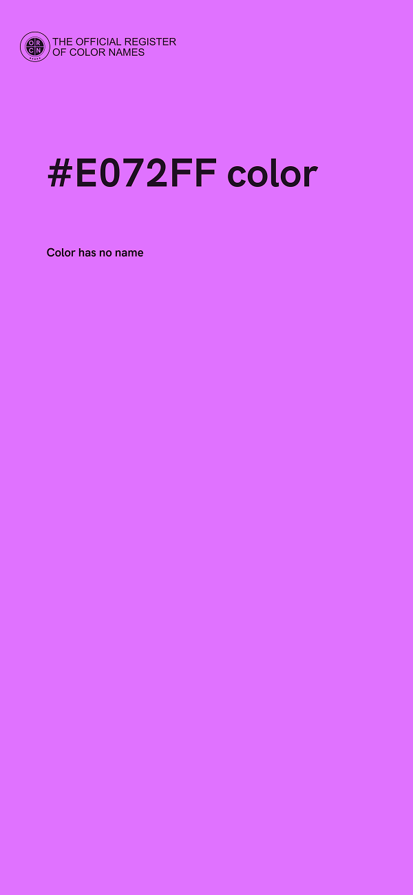 #E072FF color image