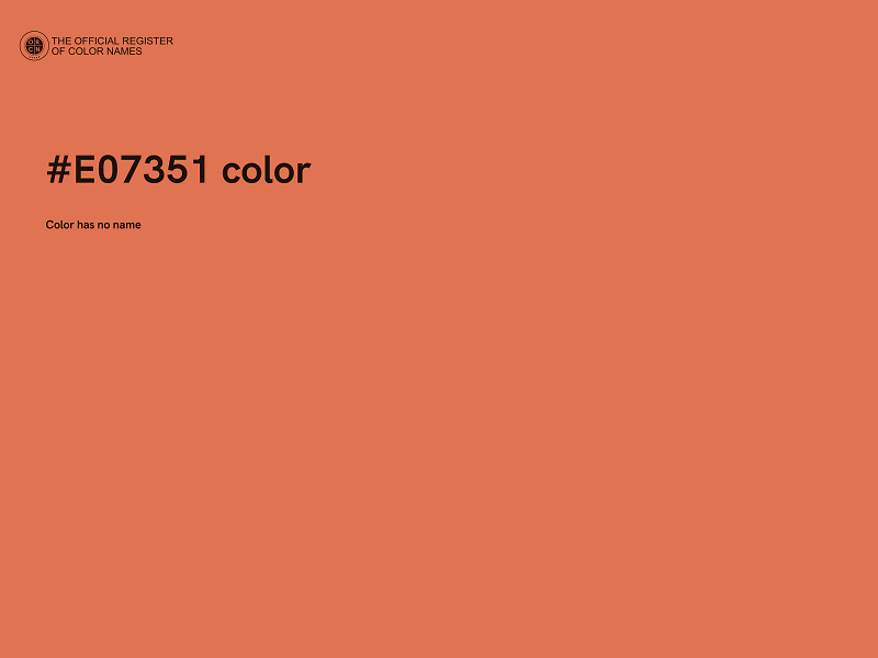 #E07351 color image