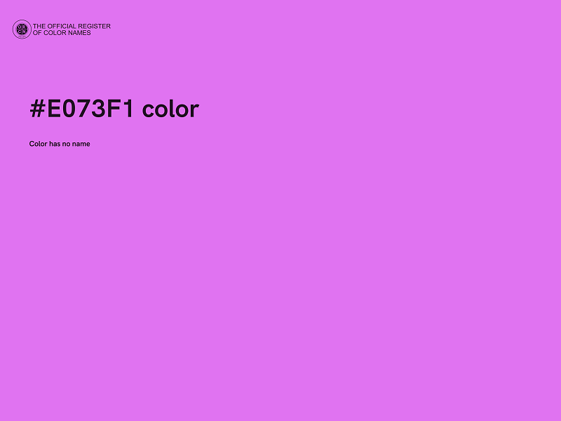 #E073F1 color image