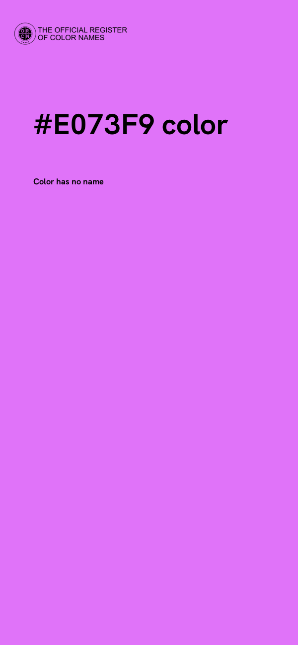 #E073F9 color image