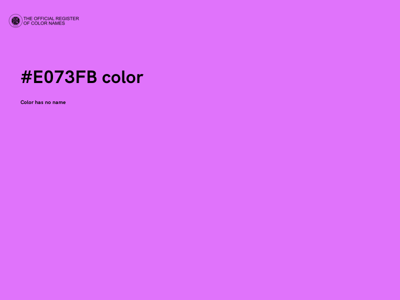 #E073FB color image