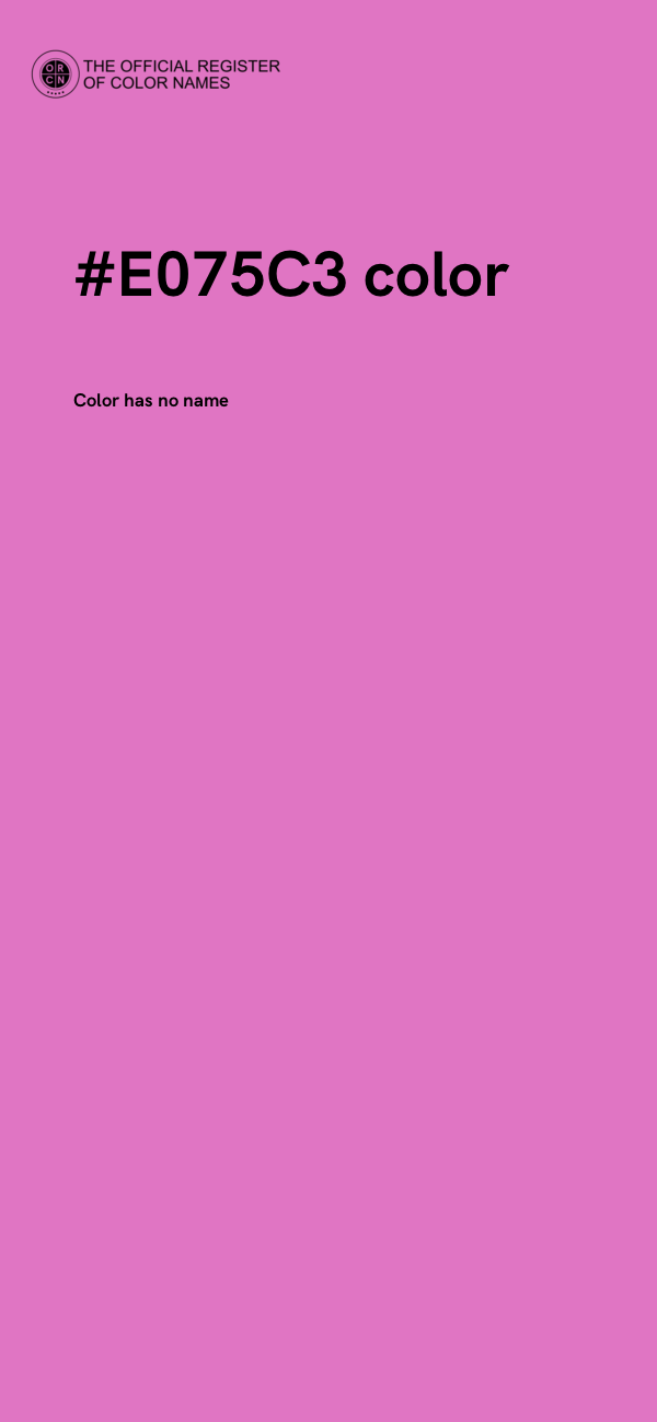 #E075C3 color image