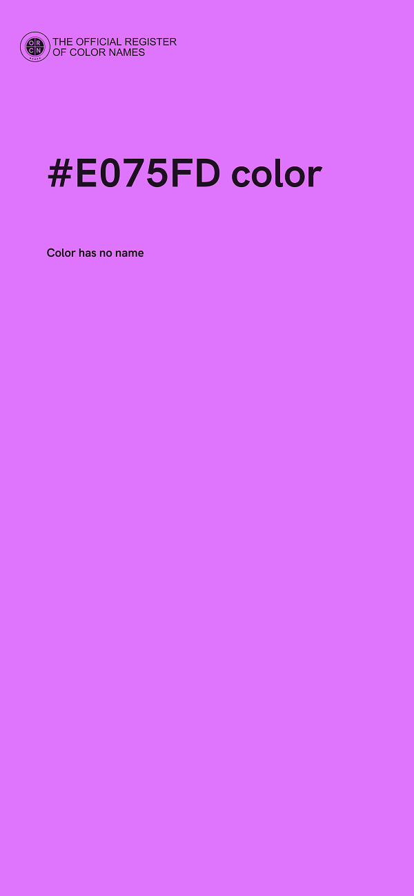 #E075FD color image