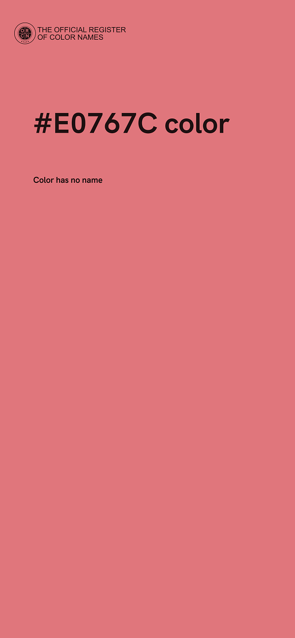 #E0767C color image