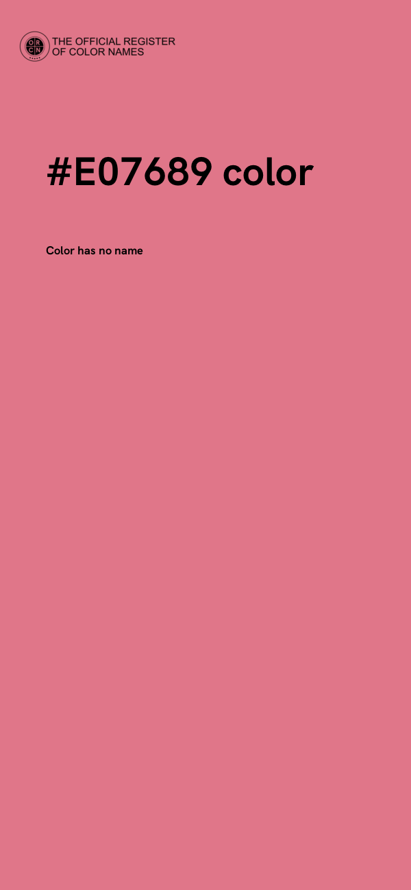 #E07689 color image