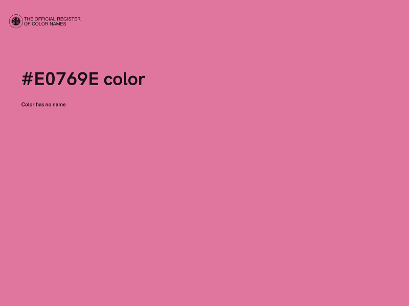 #E0769E color image