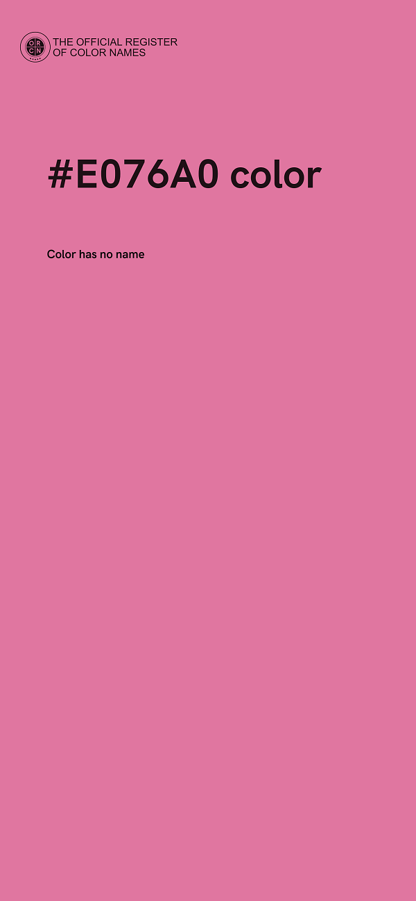 #E076A0 color image
