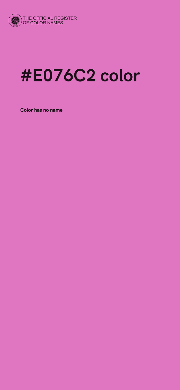 #E076C2 color image