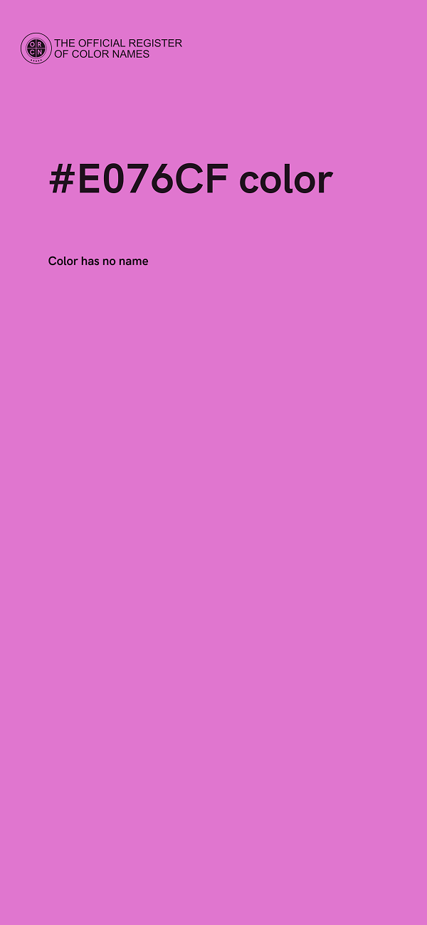 #E076CF color image