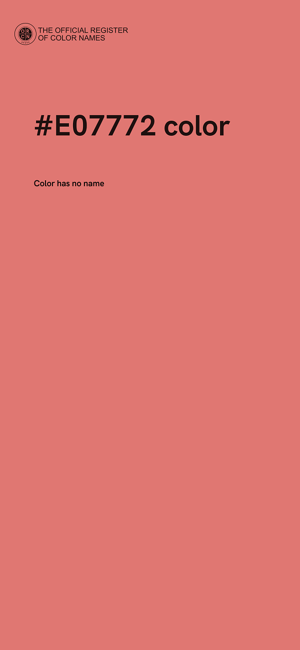 #E07772 color image