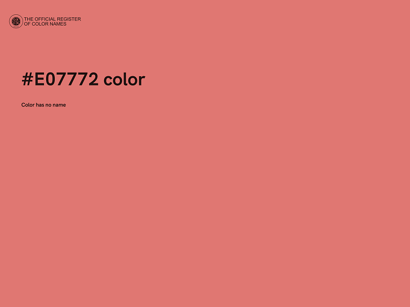 #E07772 color image