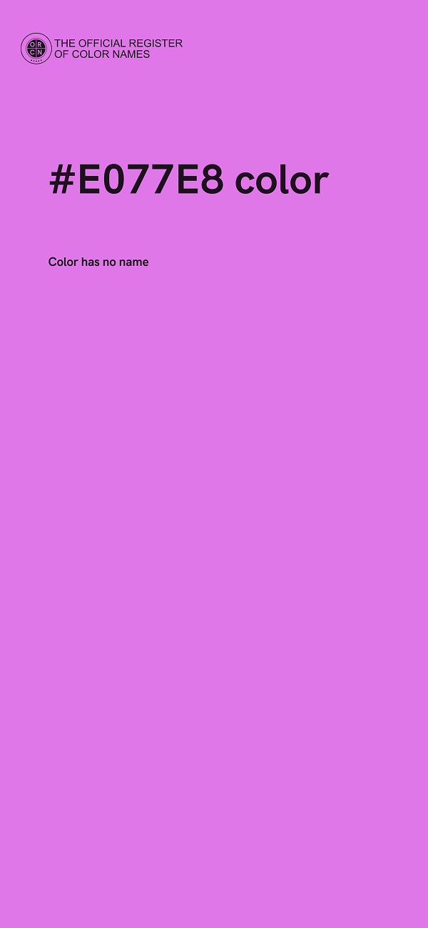 #E077E8 color image
