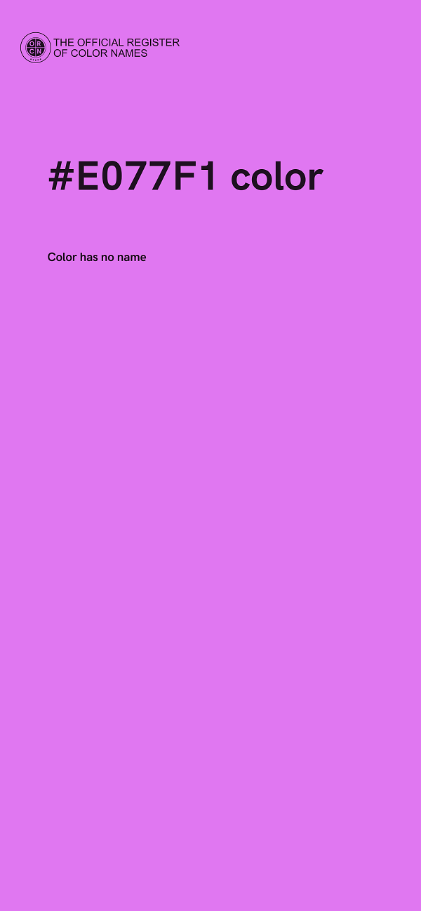 #E077F1 color image