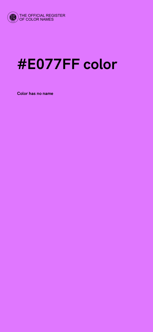 #E077FF color image